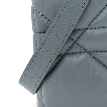 Lambskin Macrocannage Mini Dior Caro Bag Cloud Blue