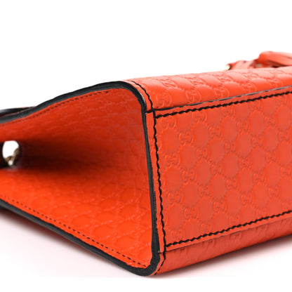 Microguccissima Medium Emily Chain Shoulder Bag Sun Orange
