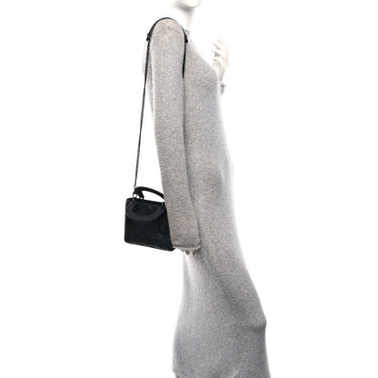 Ultra Matte Calfskin Cannage Mini Lady Dior Black