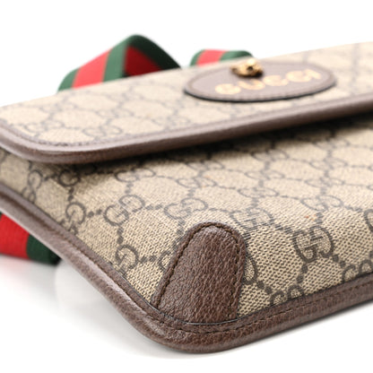 GG Supreme Monogram Neo Vintage Web Belt Bag Brown