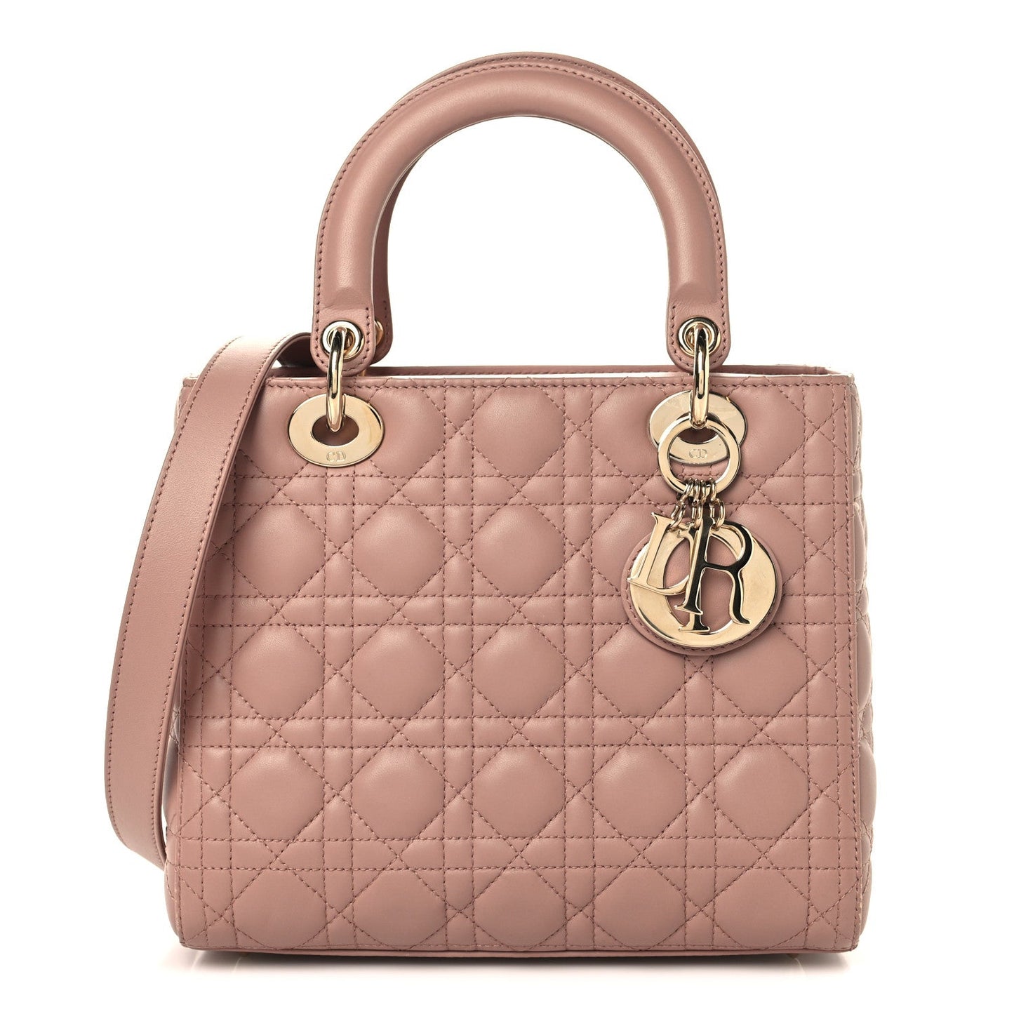 Lambskin Cannage Medium Lady Dior Fard