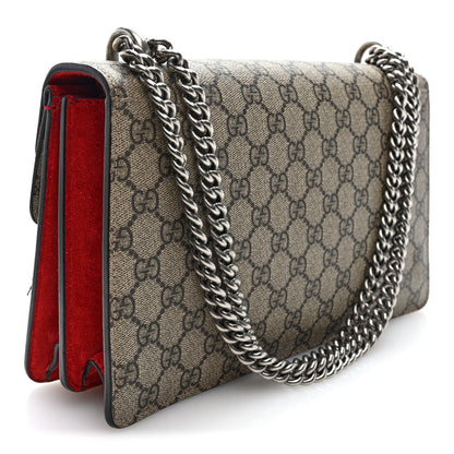 GG Supreme Monogram Small Dionysus Shoulder Bag Red