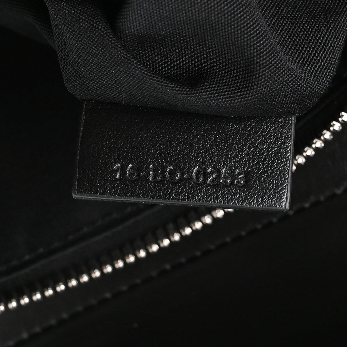 Calfskin Perforated Oblique Galaxy Mens Saddle Bag Black