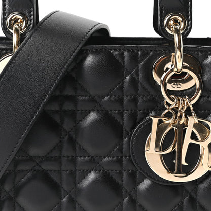 Lambskin Cannage Small My ABCDior Lady Dior Black