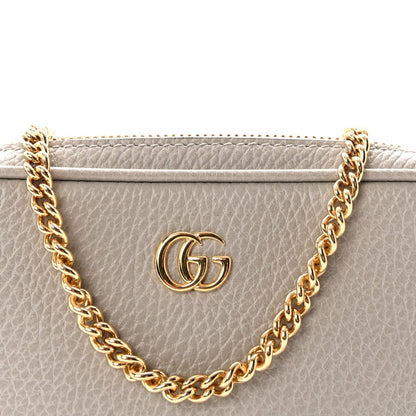 Dollar Calfskin Super Mini GG Marmont Chain Shoulder Bag Deep Grey