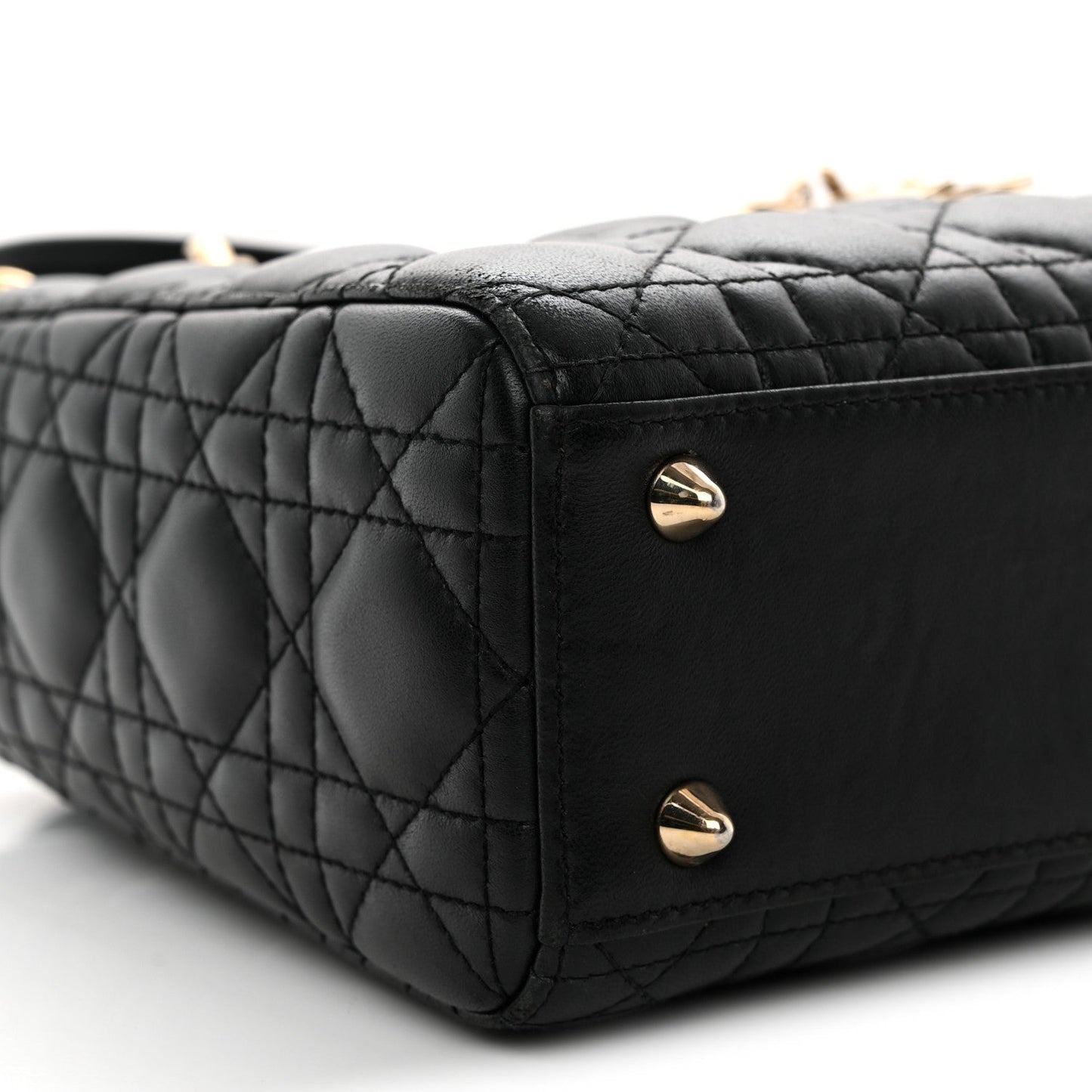 Lambskin Cannage Small My ABCDior Lady Dior Black