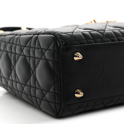 Lambskin Cannage Small My ABCDior Lady Dior Black