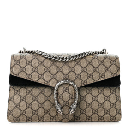 GG Supreme Monogram Small Dionysus Shoulder Bag Black