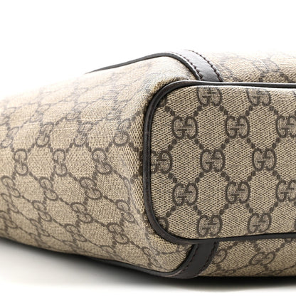 GG Supreme Monogram Medium Joy Tote Dark Brown
