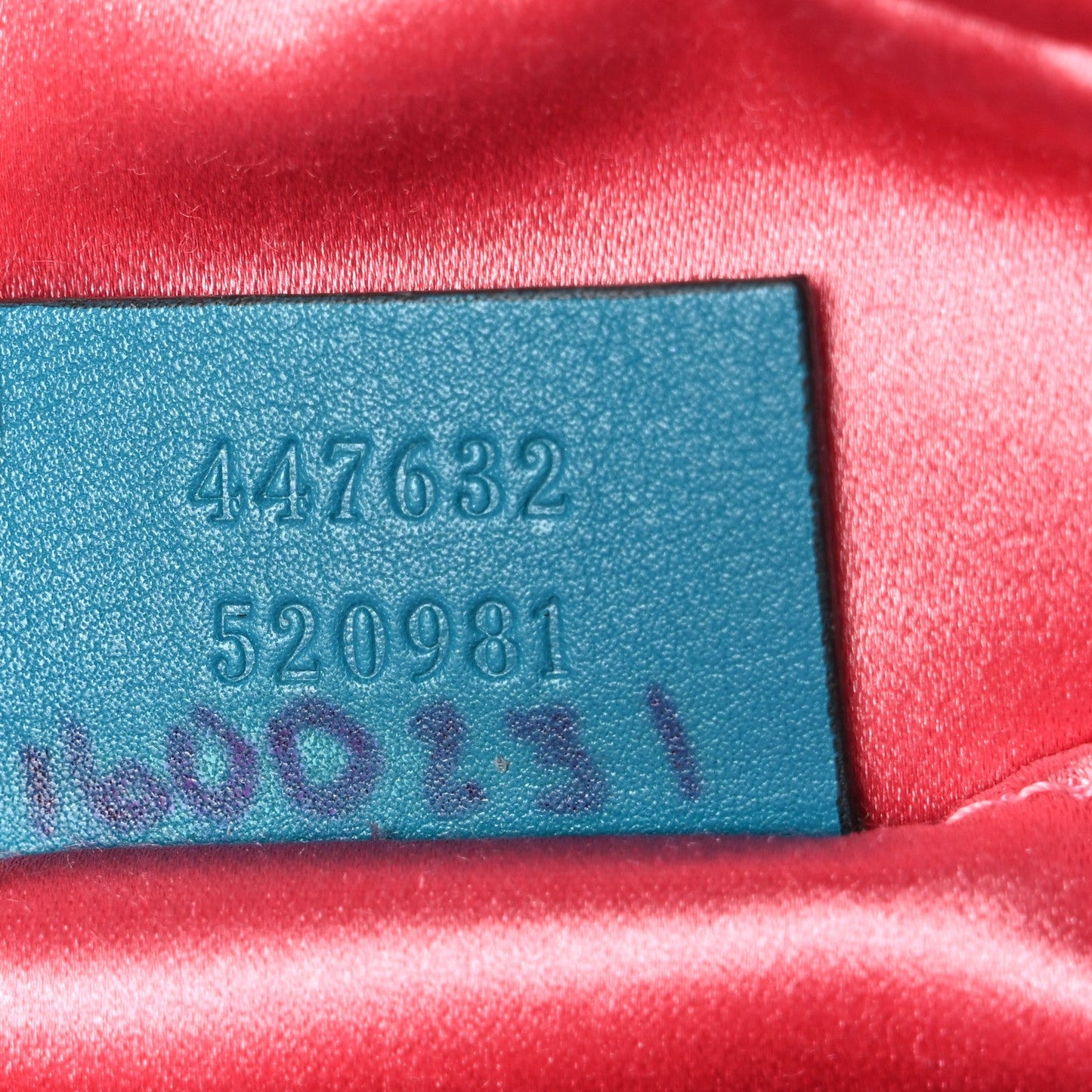 Velvet Matelasse Small GG Marmont Chain Shoulder Bag Pavone Cyan