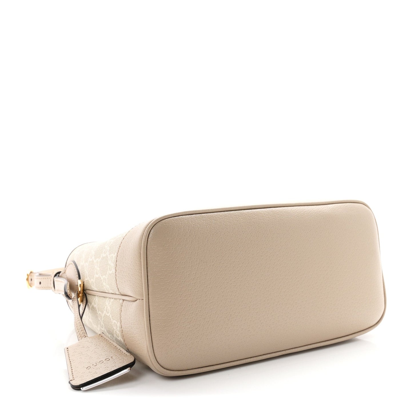 GG Supreme Monogram Web Small Ophidia Shoulder Bag Beige White Oatmeal