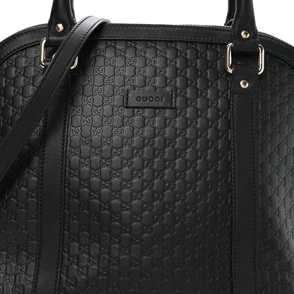 Microguccissima Medium Dome Bag Black
