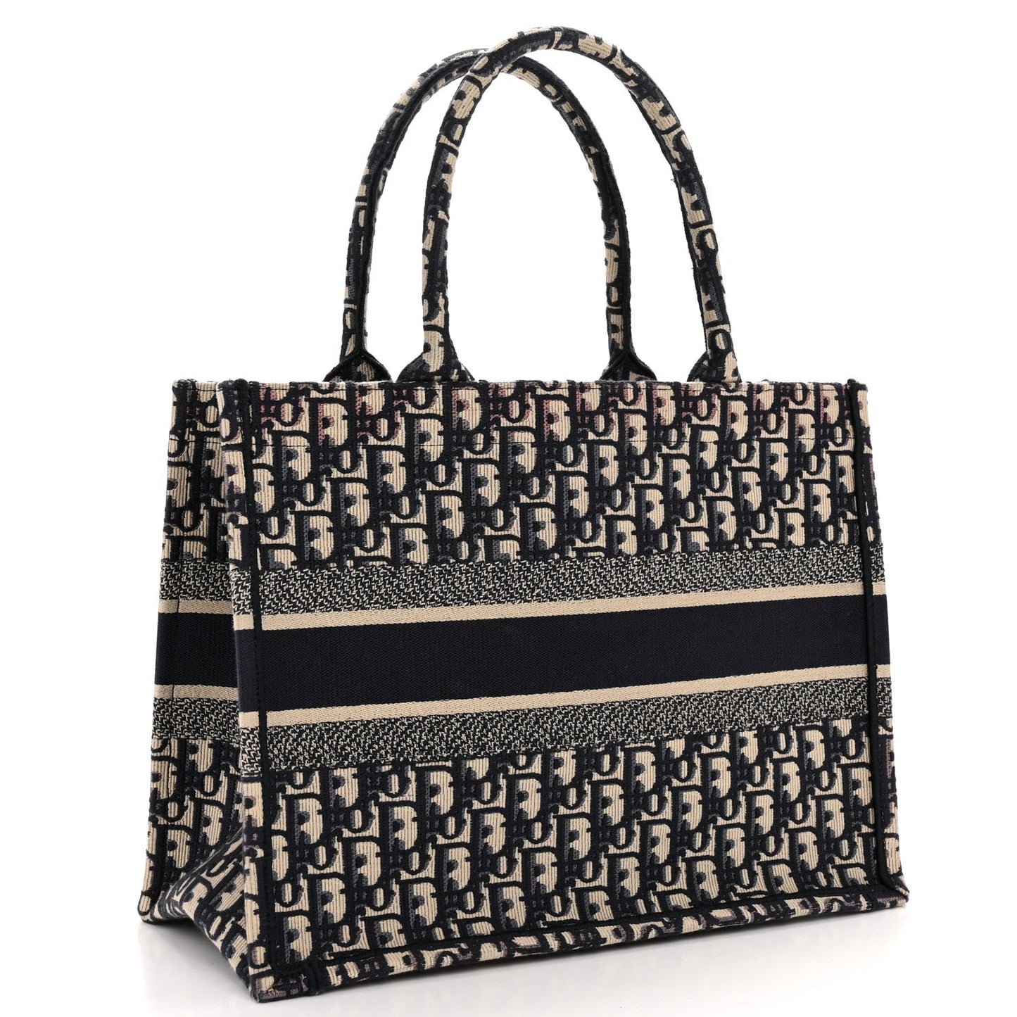 Oblique Medium Book Tote Blue Multicolor