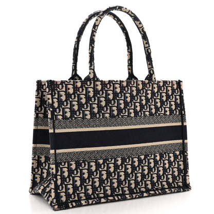 Oblique Medium Book Tote Blue Multicolor