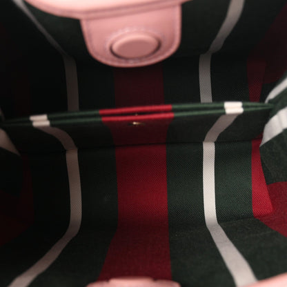 GG Supreme Monogram Emblem Mini Bucket Bag Pink