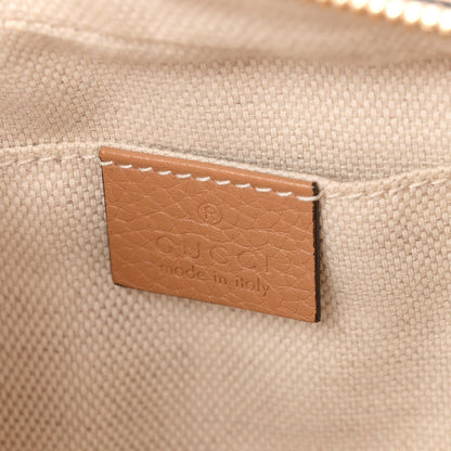 Pebbled Calfskin Small Soho Disco Bag Camelia