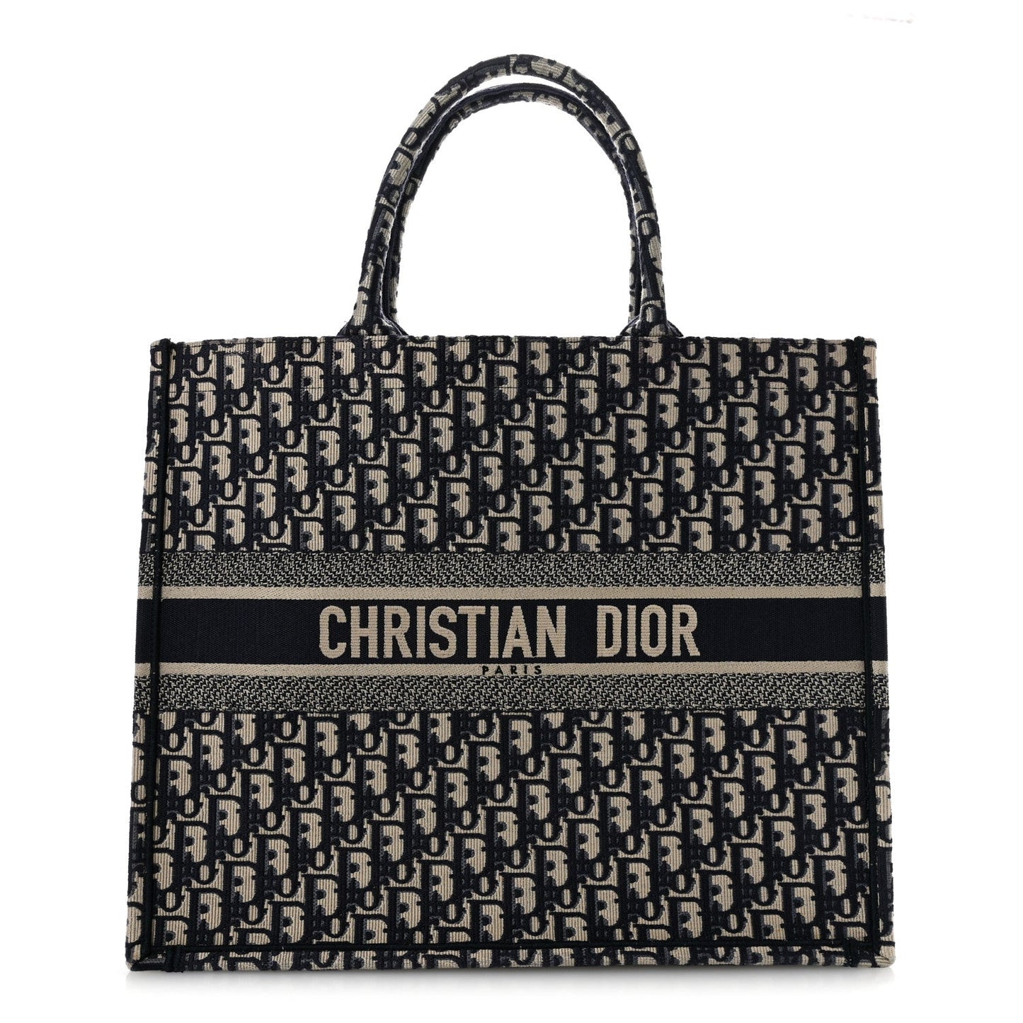 Oblique Large Book Tote Blue Multicolor