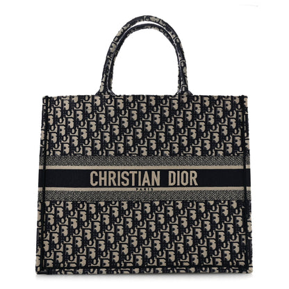 Oblique Large Book Tote Blue Multicolor