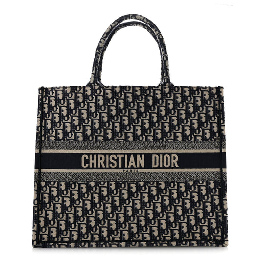 Oblique Large Book Tote Blue Multicolor