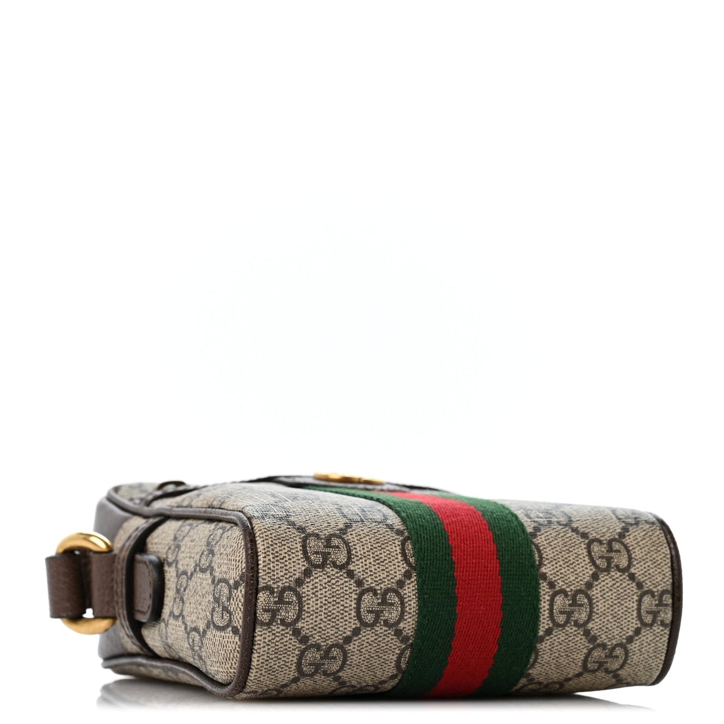 GG Supreme Monogram Web Mini Ophidia Messenger Brown