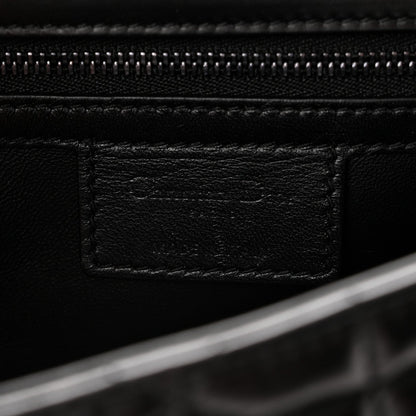 Calfskin Macrocannage Large Caro Bag Black