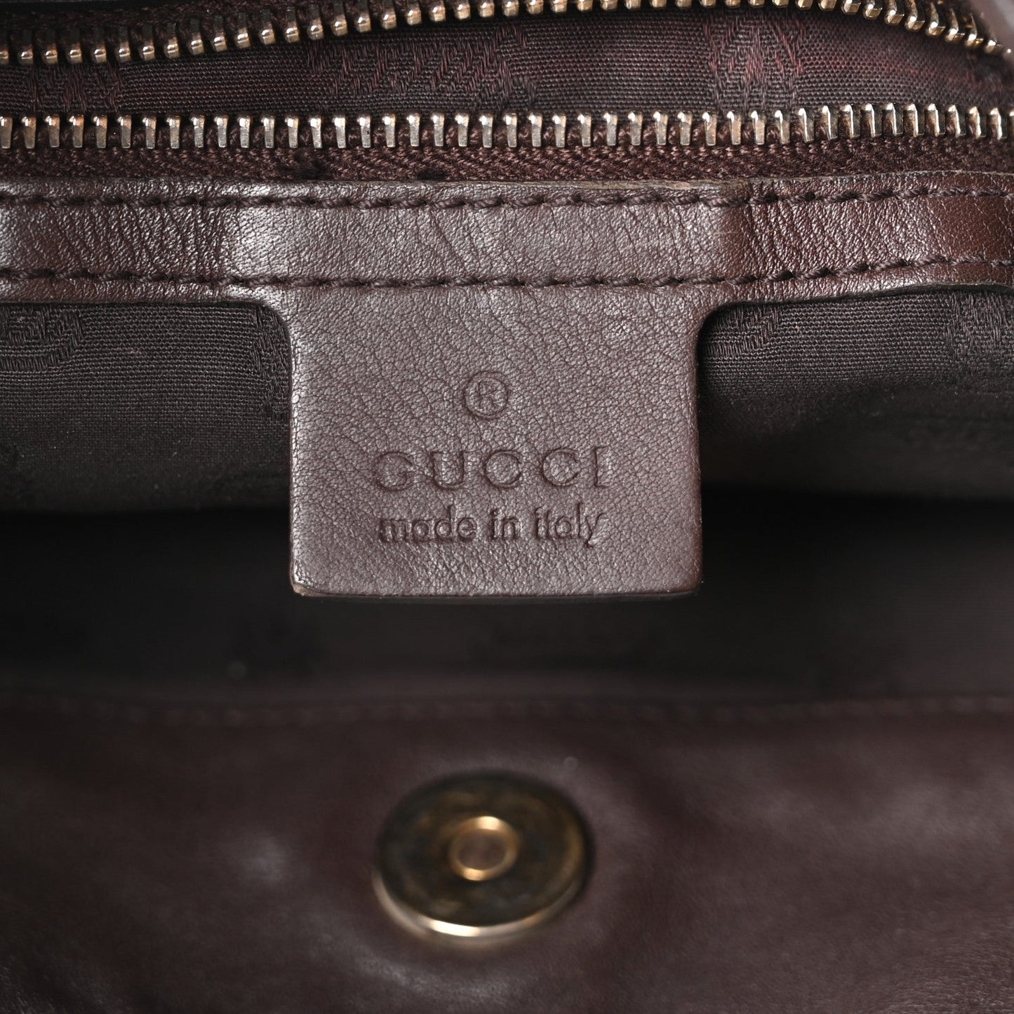 Guccissima Medium Charlotte Hobo Dark Brown
