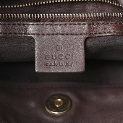 Guccissima Medium Charlotte Hobo Dark Brown
