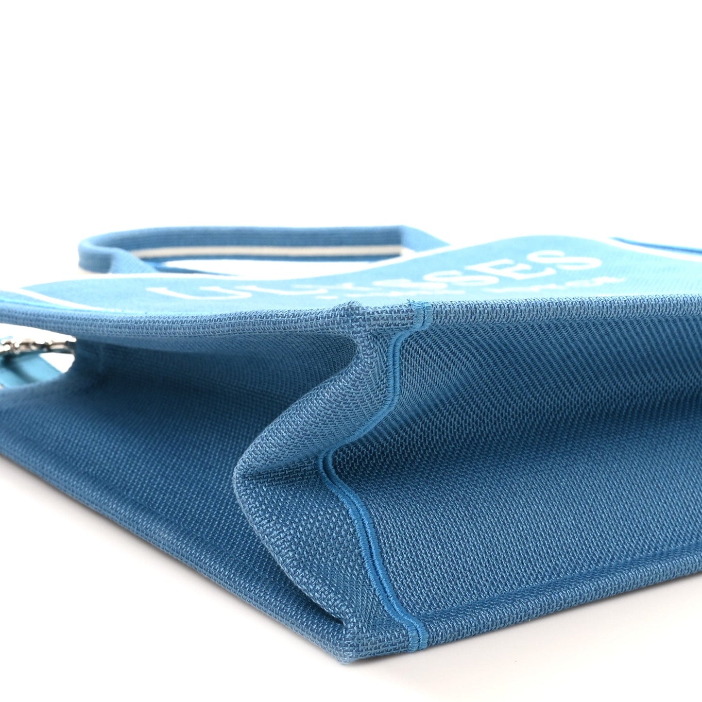 Canvas Embroidered Medium Ulysses Book Tote Blue