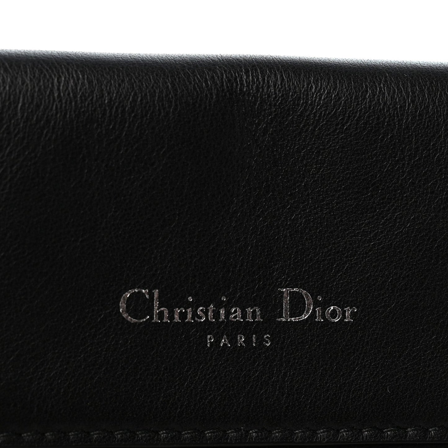 Smooth Calfskin Small Tri-Color Be Dior Flap Black Red Light Blue