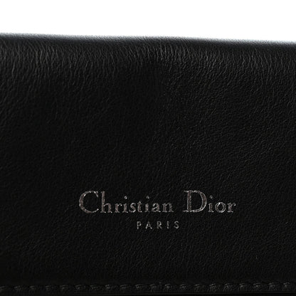 Smooth Calfskin Small Tri-Color Be Dior Flap Black Red Light Blue