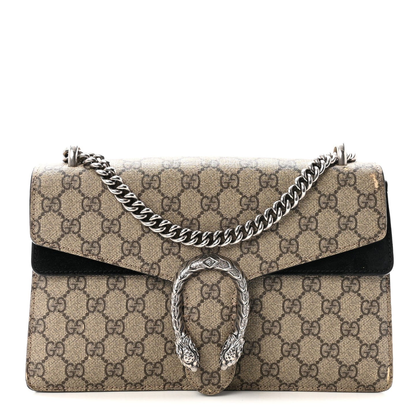 GG Supreme Monogram Small Dionysus Shoulder Bag Black