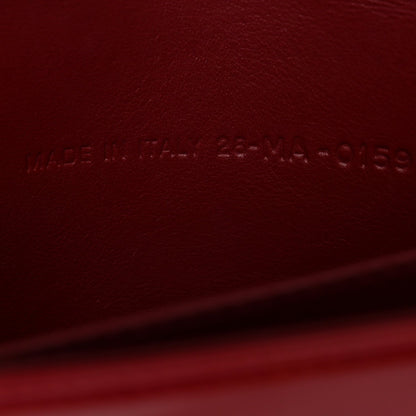 Patent Cannage Lady Dior Clutch Red Red