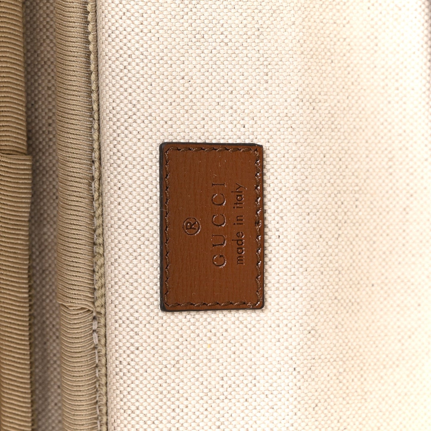 GG Supreme Monogram Azalea Calfskin Retro Interlocking G Small Savoy Cabin Trolley Beige Ebony Brown Sugar