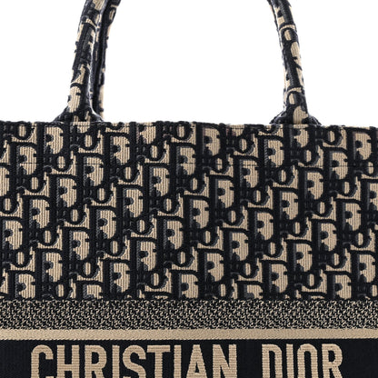 Oblique Large Book Tote Blue Multicolor