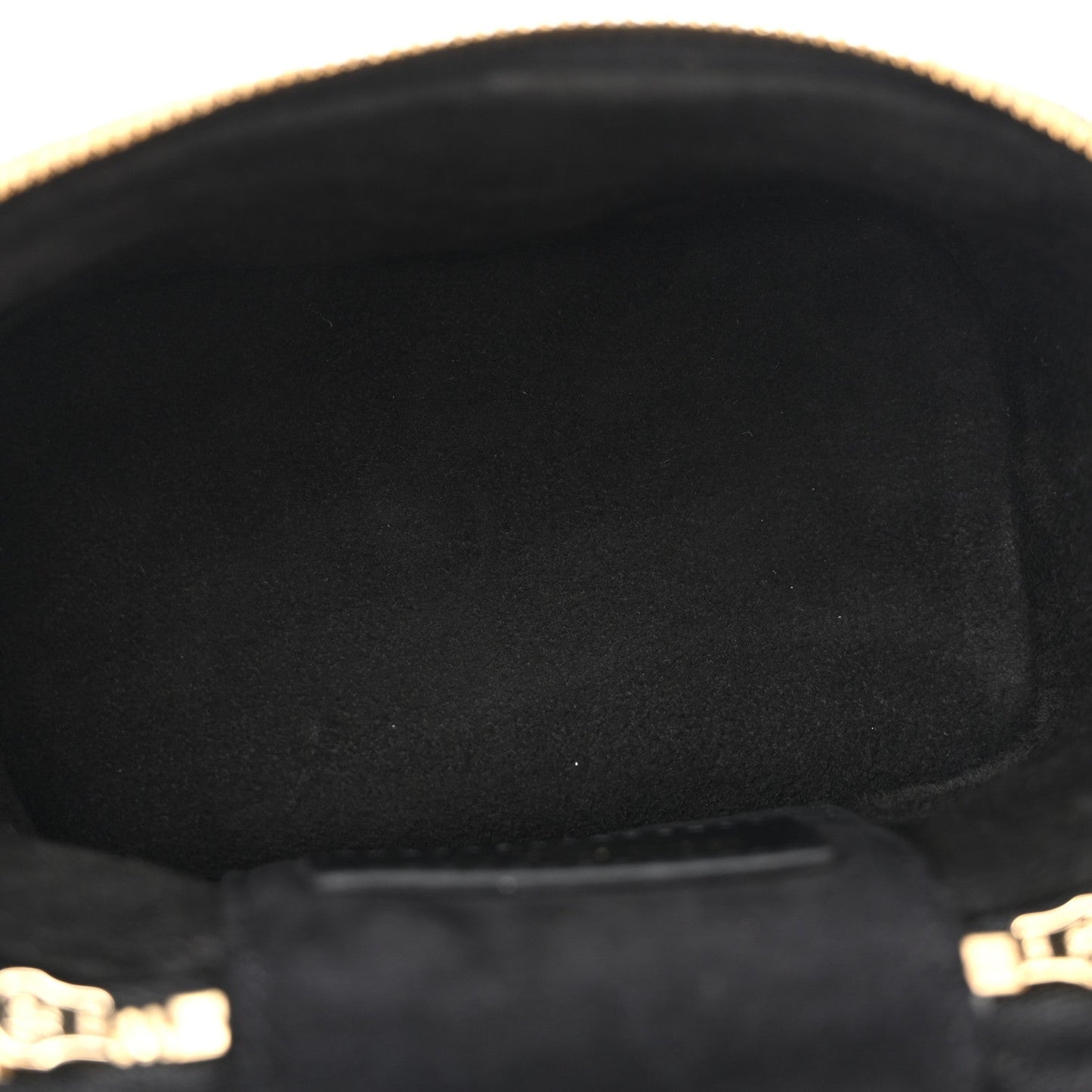 Lambskin Cannage Micro Lady Dior Vanity Case Black
