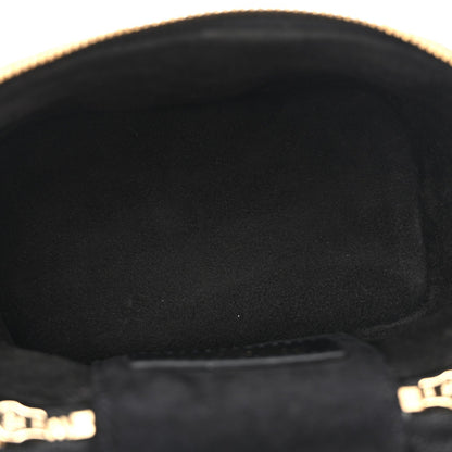 Lambskin Cannage Micro Lady Dior Vanity Case Black