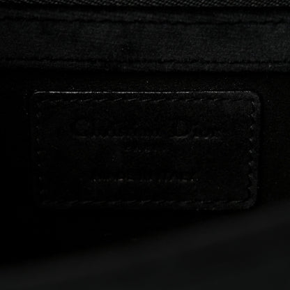 Velvet Small Diorama Flap Bag Black