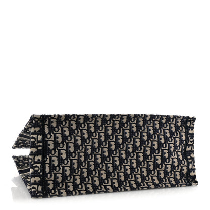 Oblique Large Book Tote Blue Multicolor