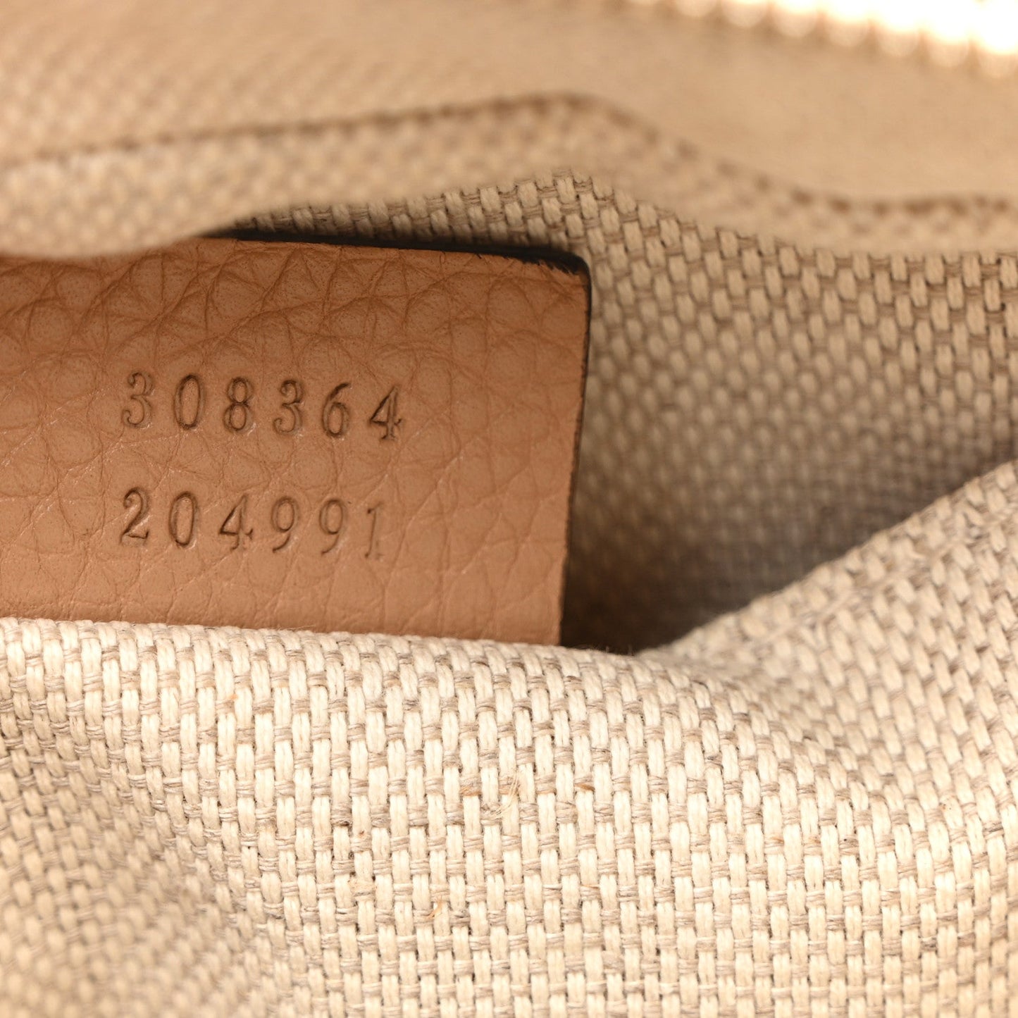 Pebbled Calfskin Small Soho Disco Bag Rose Beige