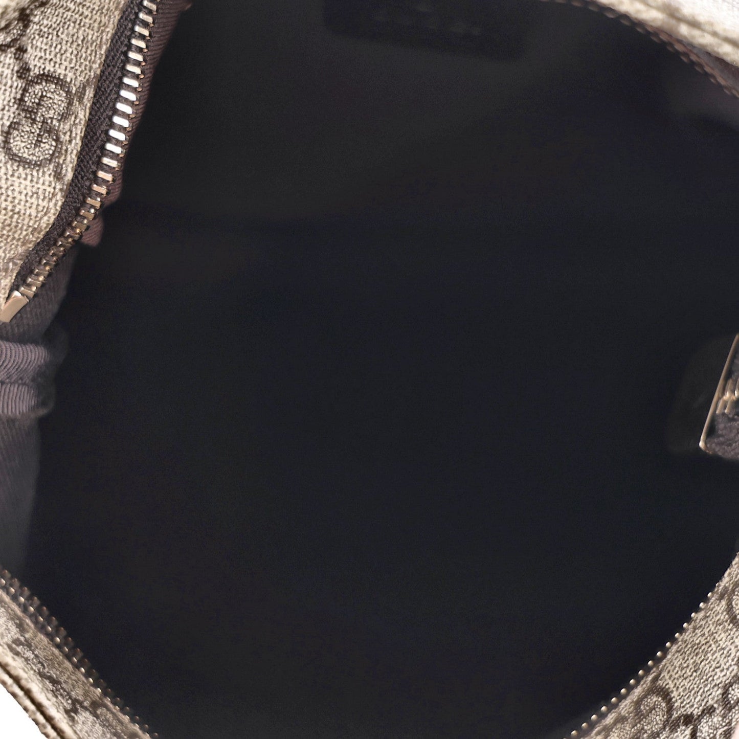 GG Supreme Monogram Small Flat Messenger Bag Dark Brown