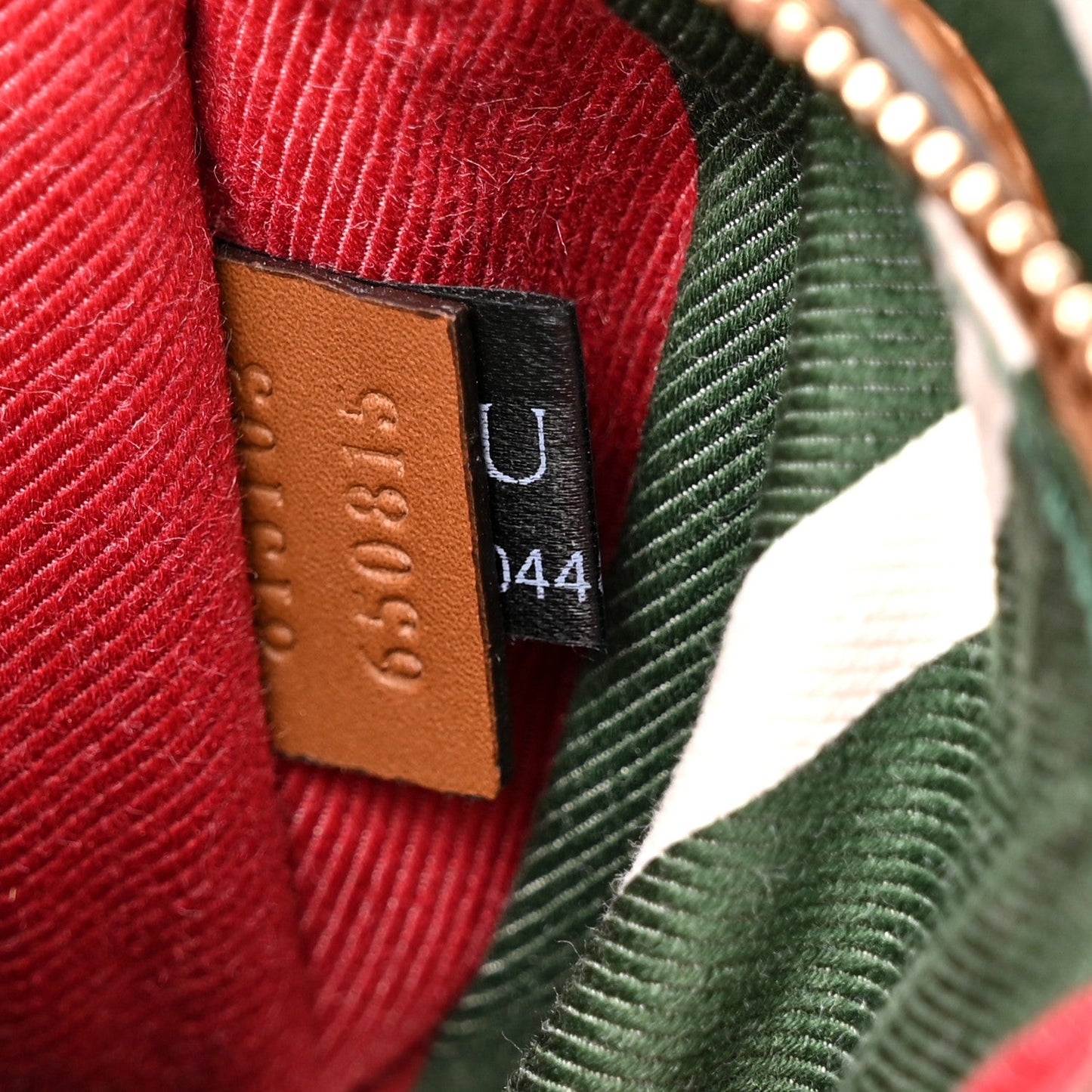GG Supreme Monogram Medium Emblem Bucket Bag Beige Brown