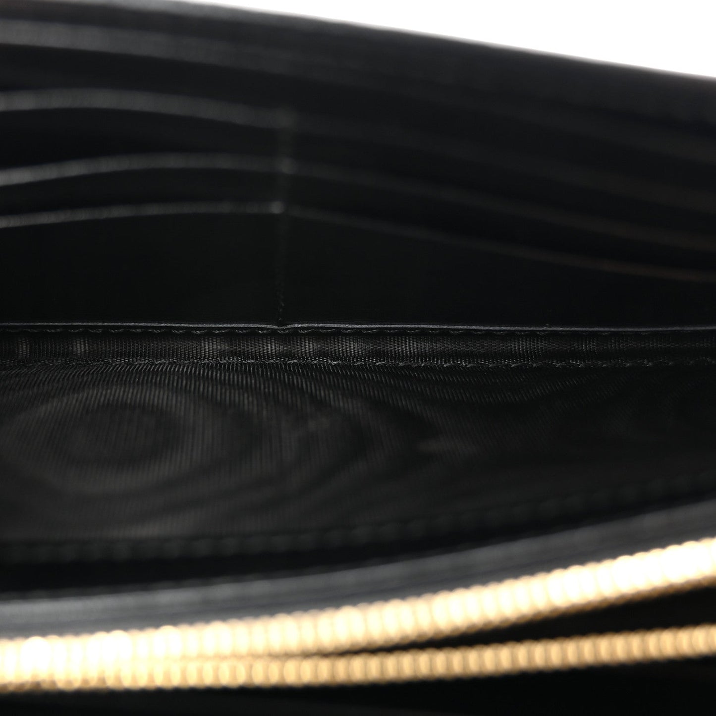 Calfskin Jackie 1961 Chain Wallet Black Black