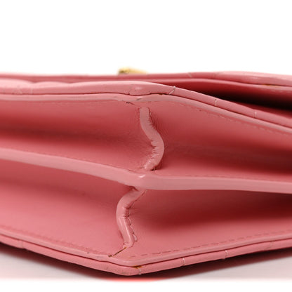 Lambskin Macrocannage Mini Miss Caro Bag Pink