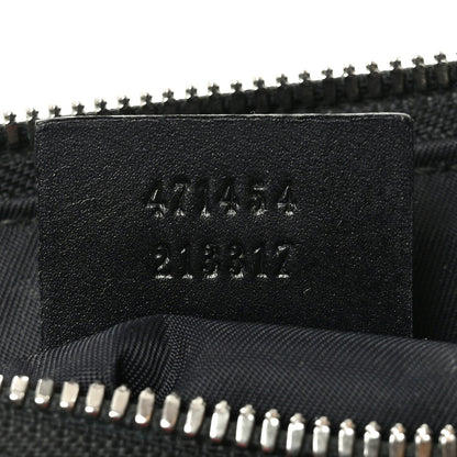 GG Supreme Monogram Web Messenger Bag Black
