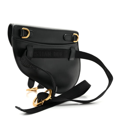 Calfskin Saddle Belt Bag Black