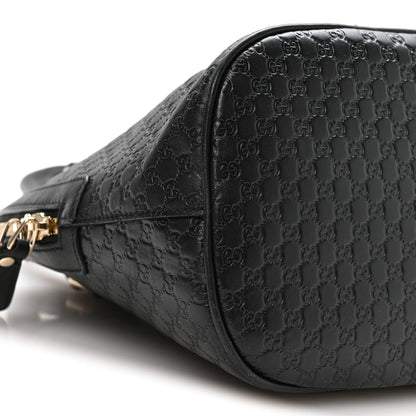 Microguccissima Medium Dome Bag Black