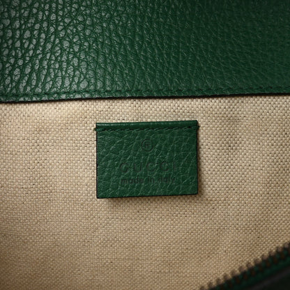 Pebbled Calfskin Small Dionysus Shoulder Bag Emerald