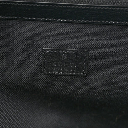 GG Supreme Monogram Azalea Calfskin Retro Interlocking G Large Duffle Bag Black Grey