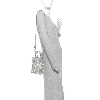 Oblique Mini Book Tote Phone Bag Grey