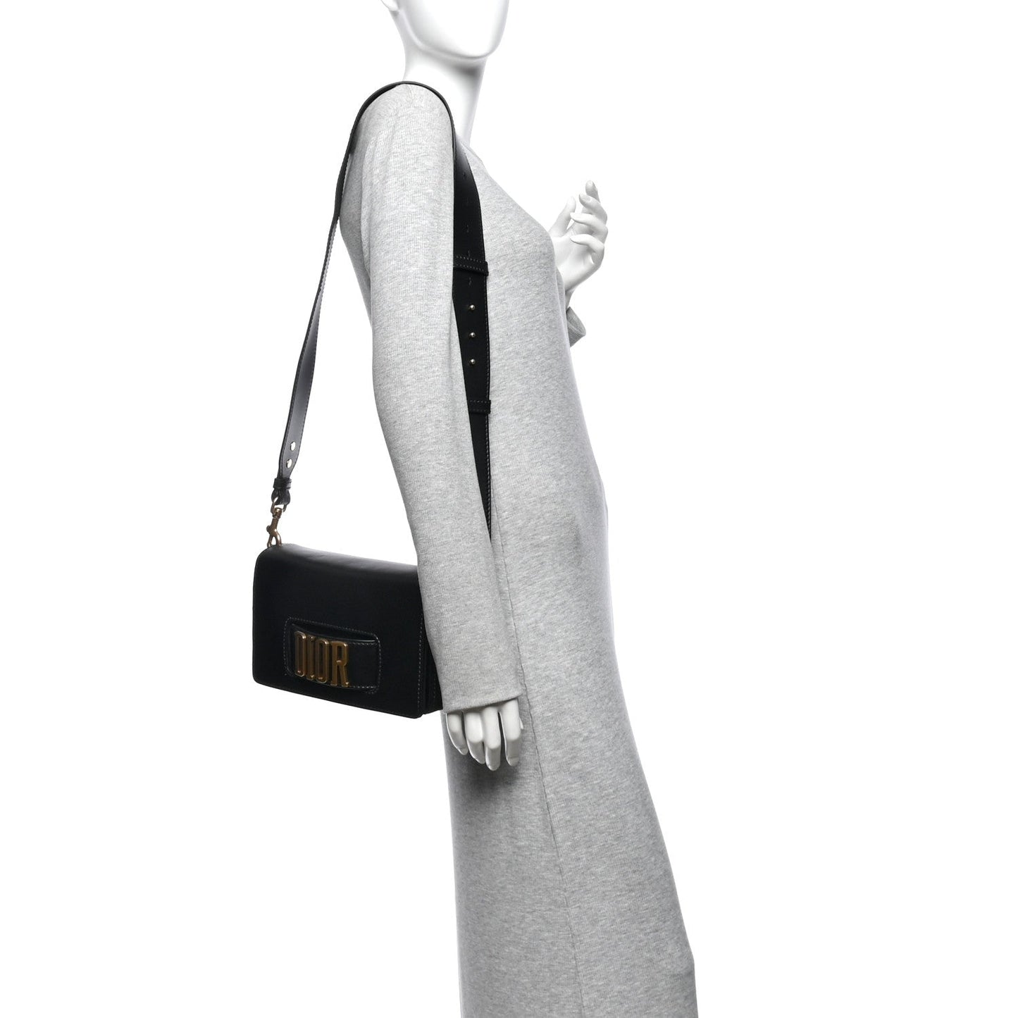 Smooth Calfskin Dio(r)evolution Flap Bag Black